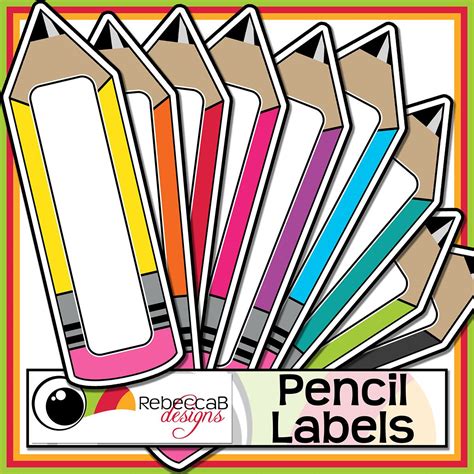 Printable Pencil Label Template
